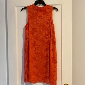 NWT Tiana B.Coral Floral Mock neck A line dress